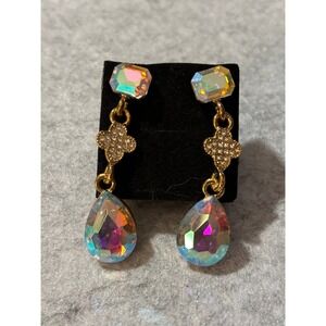 Earrings Gold-tone Dangle Teardrop